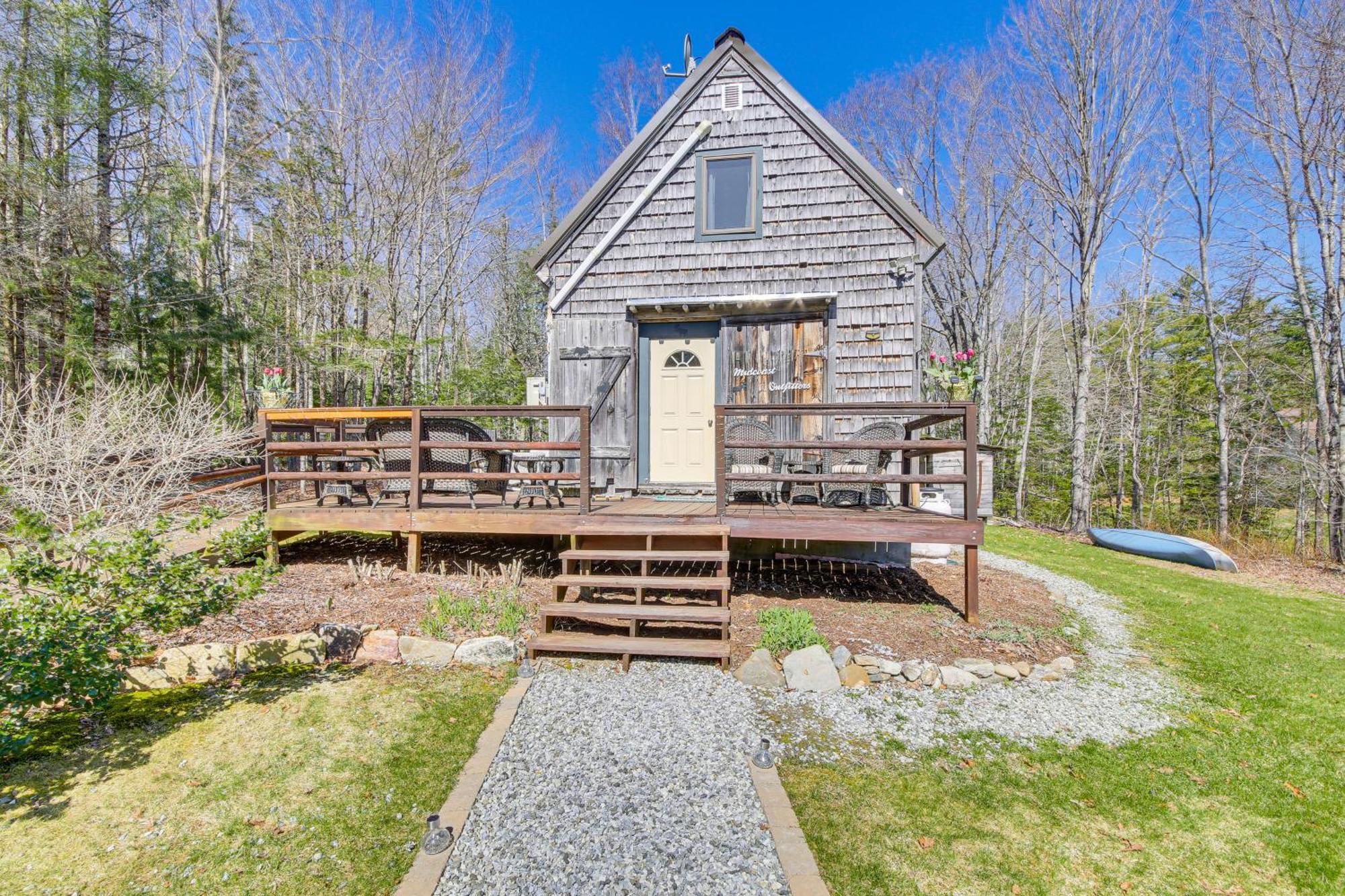 Rustic Searsport Cabin Loft And Sunroom On 10 Acres Extérieur photo