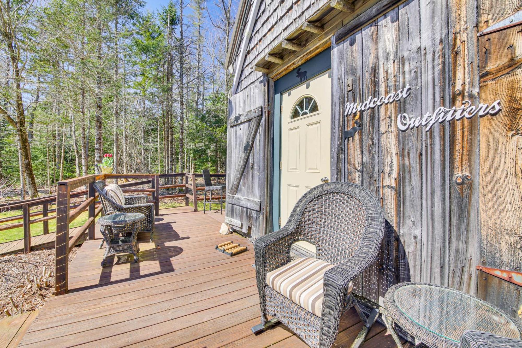 Rustic Searsport Cabin Loft And Sunroom On 10 Acres Extérieur photo